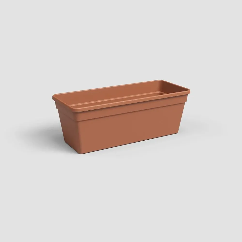 Sistema de Jardín Vertical Modular Artevasi Jardinera Madagascar De Plastico Terracota 80cm