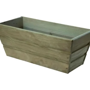 Jardineras de Balcón Colgantes Jardinera De Balcon Recta De Madera Autoclave De 50 X 20 X 19,5 Cm 11l + Bolsa Geotextil Ma...