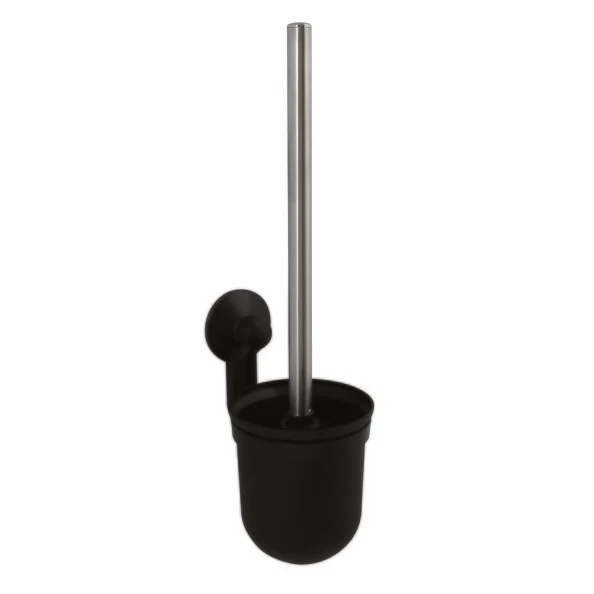 Jardineras de Balcón Colgantes Porta cepillo con ventosa en PVC de pared color negro mate