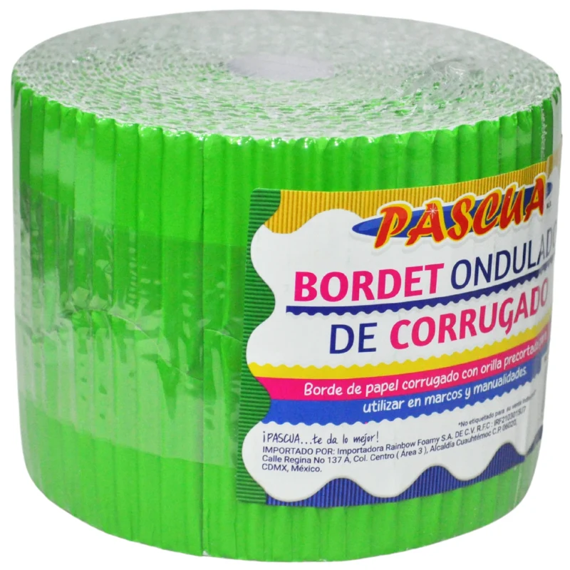 Premium de Alta Calidad BORDETTE VERDE LIMON 5.7X15 MT PASCUA MNK