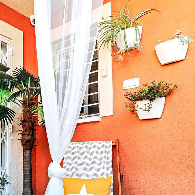 Soporte para Macetas Ajustable Jardín Vertical Personalizable Citysens Con Riego Manual De 3 Macetas – Blanco, Polipropile...