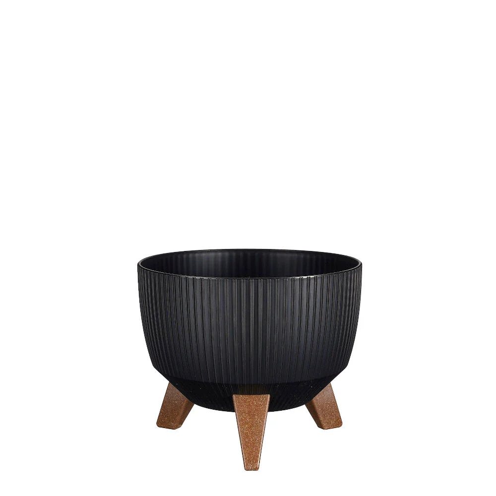 Sistema de Jardín Vertical Modular Macetero Negro Plástico Reciclado 24cm