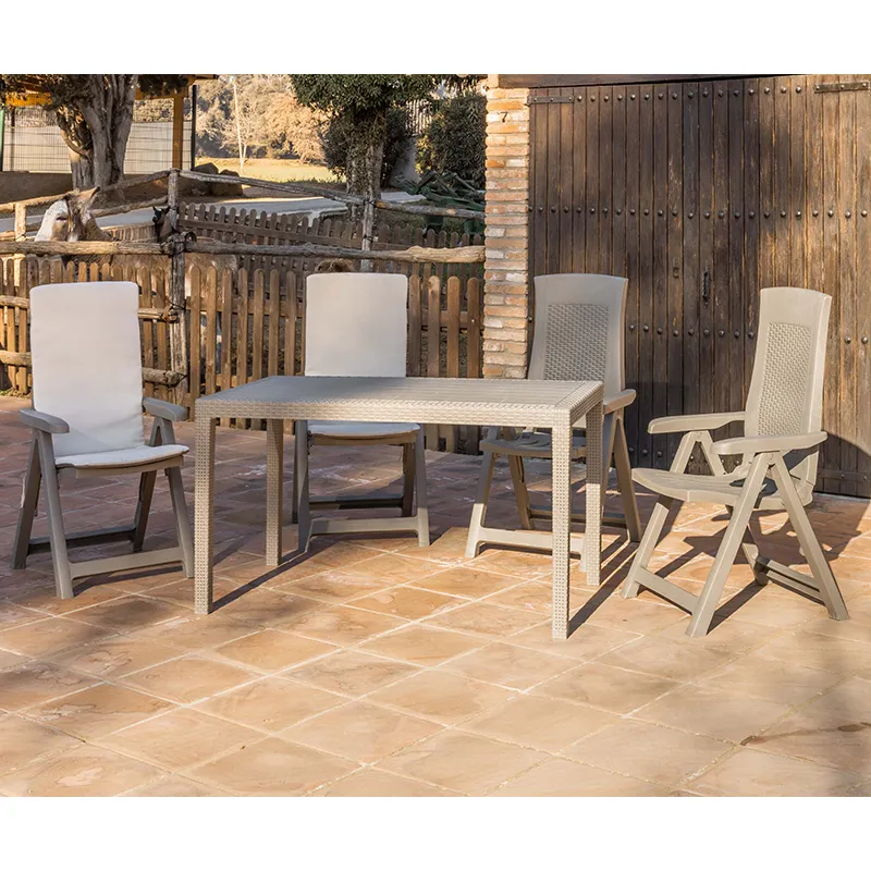 Juego de Lounge Conjunto de jardín columbia 8 taupe