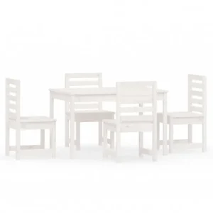 Juego de Lounge Juego de comedor de jardin 5 piezas madera maciza de pino