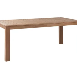 Mesa de comedor de madera de eucalipto clara 190 x 105 cm MONSANO | Incluye Mesa y 4 Sillas |