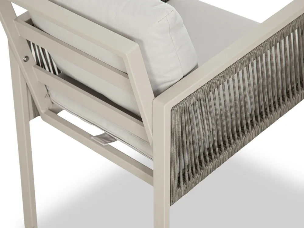 Mesa Comedor Outdoor Alin Rectangular + 6 Sillas | Material Resistente los Rayos UV