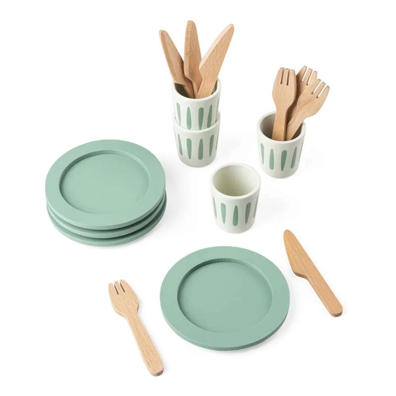 Sebra Juego de comedor para 4 en madera Material de Aluminio y Tela