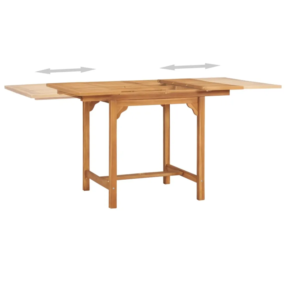 vidaXL conjunto de comedor de jardín 5 piezas madera maciza de teca Fácil Mantenimiento