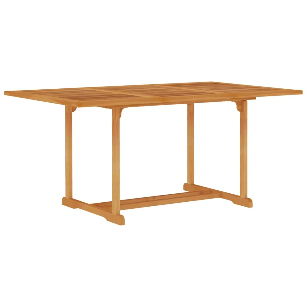 vidaXL conjunto de comedor de jardín 7 piezas madera maciza de teca con Mesa de Centro