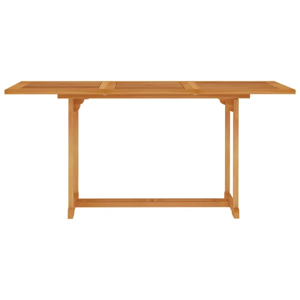 vidaXL conjunto de comedor de jardín 7 piezas madera maciza de teca con Mesa de Centro