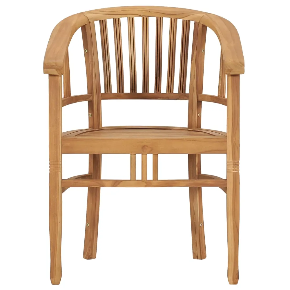 vidaXL conjunto de comedor para jardín 5 piezas madera maciza de teca Fácil Mantenimiento
