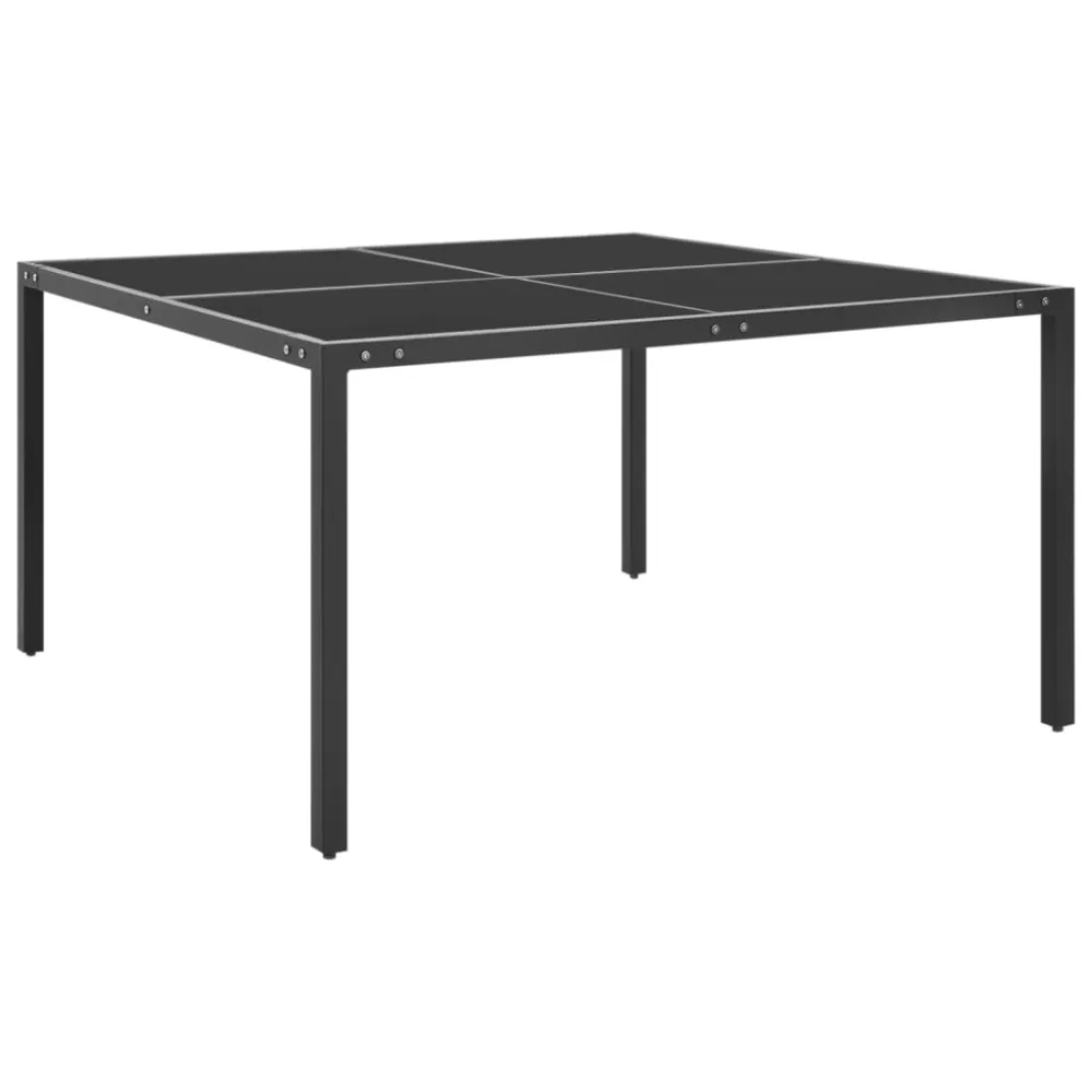 vidaXL juego de comedor de jardín 9 piezas acero en Color Café y Beige