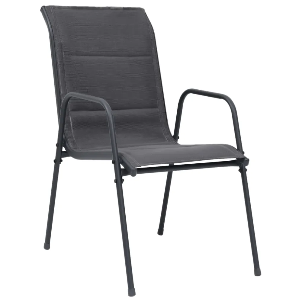 vidaXL juego de comedor de jardín 5 piezas acero gris antracita Fácil Mantenimiento
