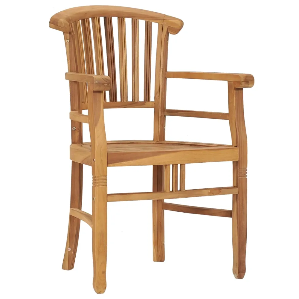 vidaXL juego de comedor de jardín 5 piezas madera maciza de teca Resistente la Intemperie