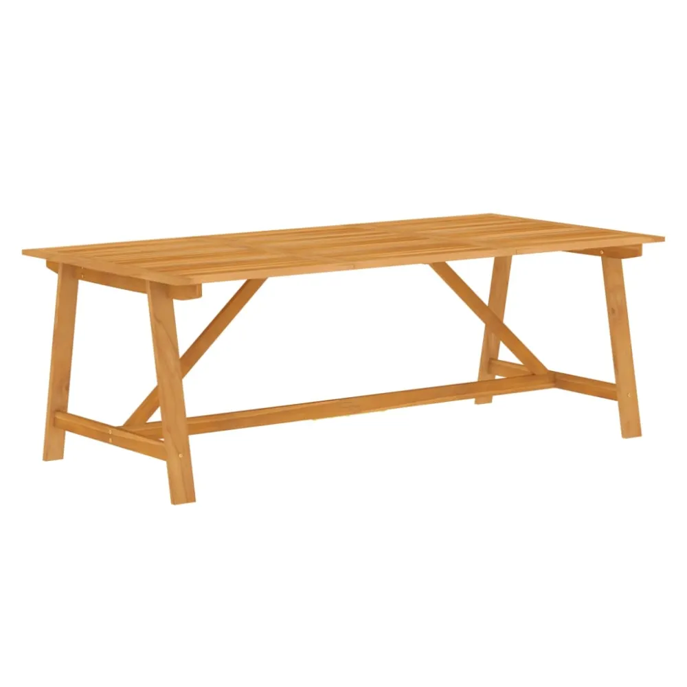 vidaXL juego de comedor de jardín 9 piezas madera maciza de acacia - Incluye Mesa y Sillas