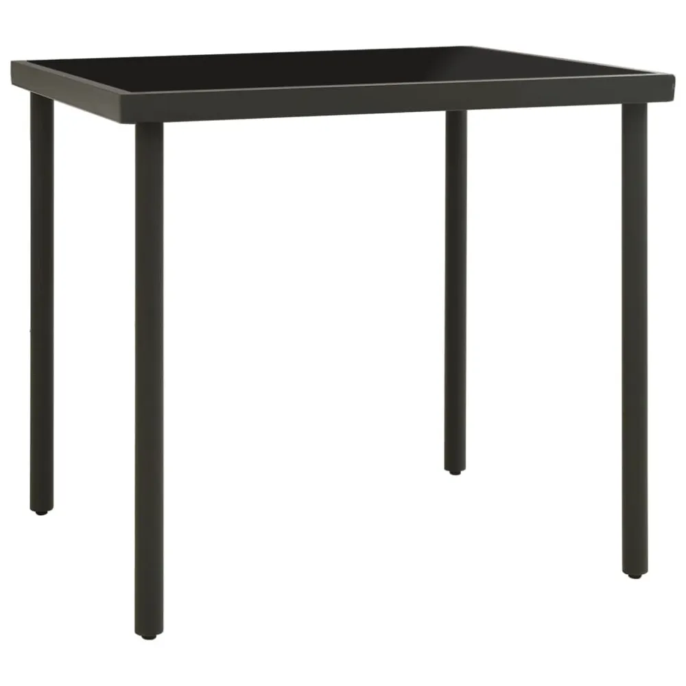 vidaXL juego de comedor para jardín 5 piezas acero para 8 Personas