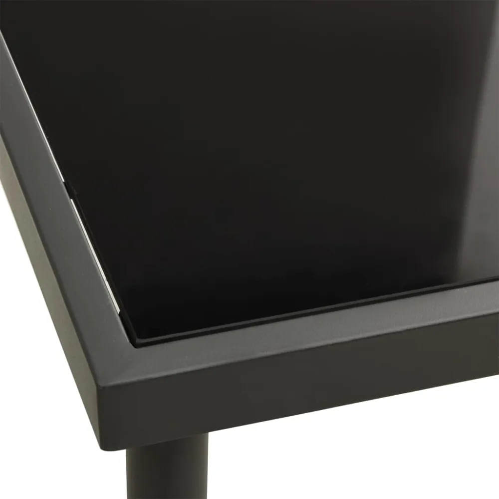 vidaXL juego de comedor para jardín 5 piezas acero para 8 Personas