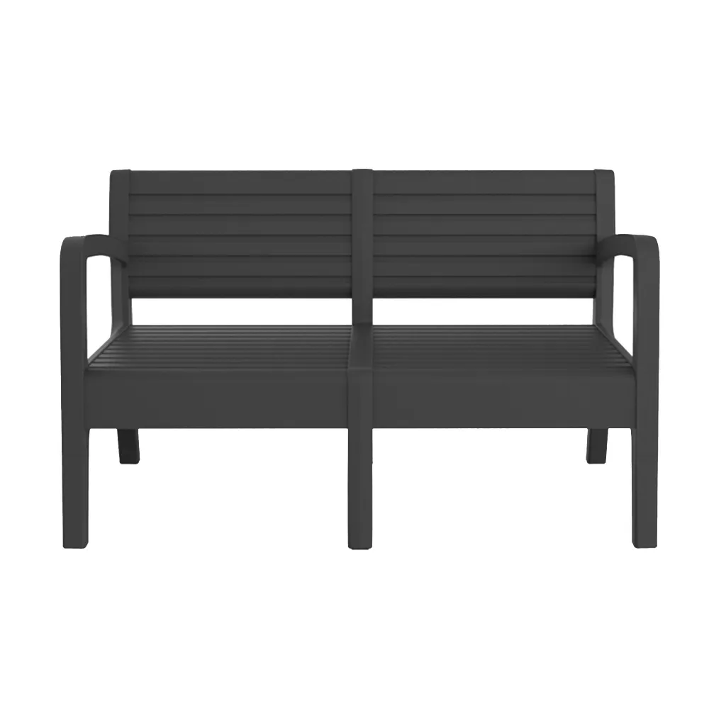 Conjunto Modular Conjunto muebles de exterior valencia de 4 plazas - grafito