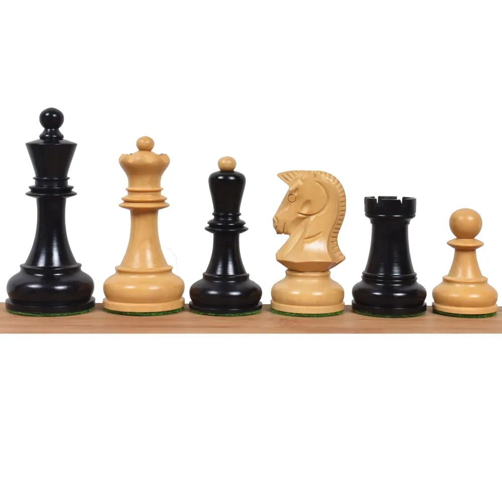 Conjunto Modular Juego de ajedrez Dubrovnik de los ños 70 ligeramente imperfecto - Piezas de ajedrez - Madera de ébano con...