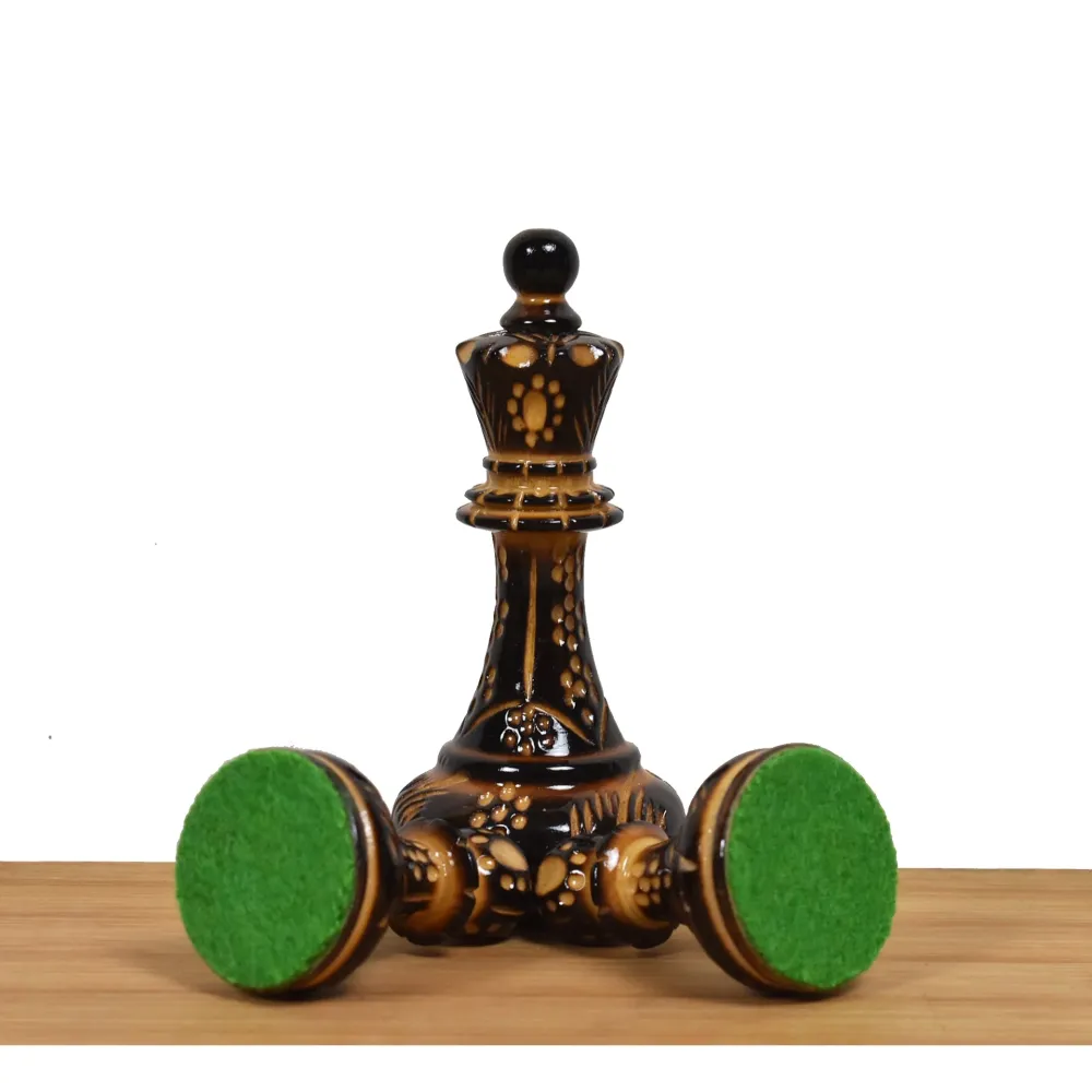 Juego de ajedrez Dubrovnik de los ños 70 ligeramente imperfecto - Sólo piezas de ajedrez - Madera de boj lacada y tallada...