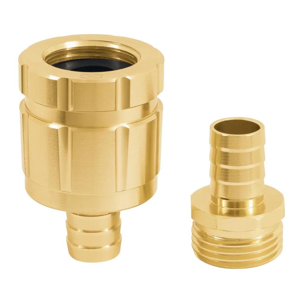 Juego de conectores robustos de aluminio 5/8',macho/hembra Resistente la Intemperie