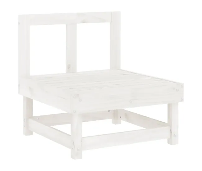 Juego de muebles de jardin 4 piezas madera maciza de pino con Sombrilla Incluida