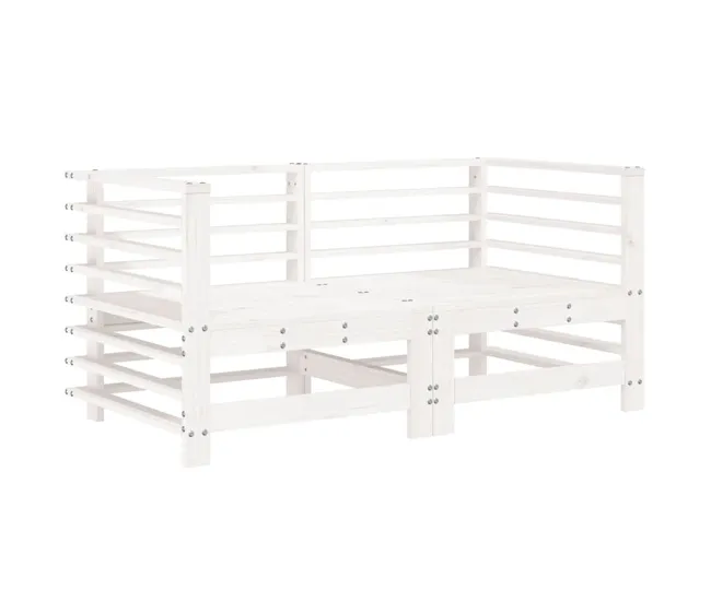 Juego de muebles de jardín 6 piezas madera de pino impregnada para Terraza y Piscina