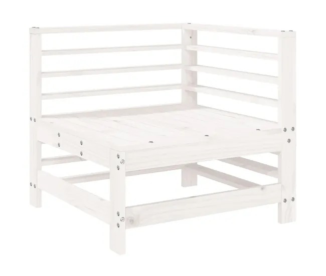 Juego de muebles de jardín 6 piezas madera de pino impregnada para Terraza y Piscina