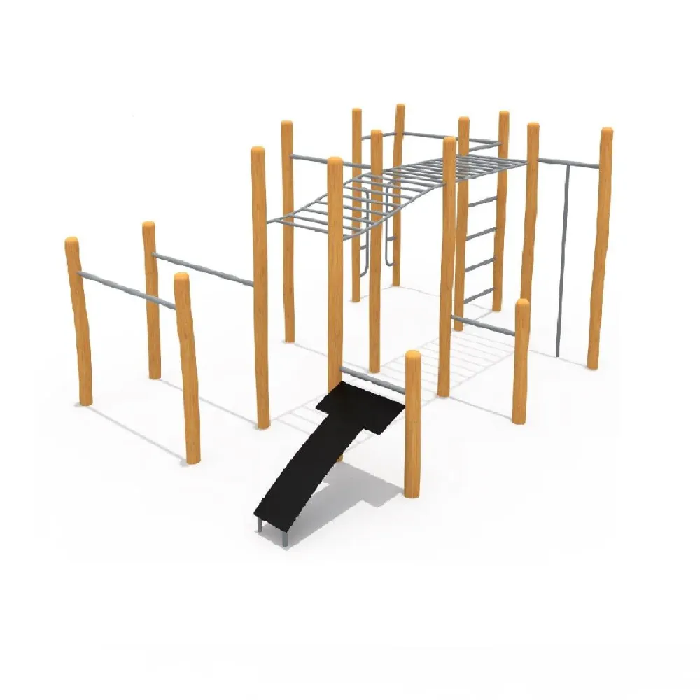 Set con Mesa Circuito Calistenia Madera