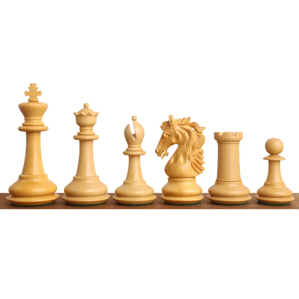 Slightly Imperfect 3.9" Heritage Series Staunton Chess set- Chess Pieces Only- Rosewood & Boxwood