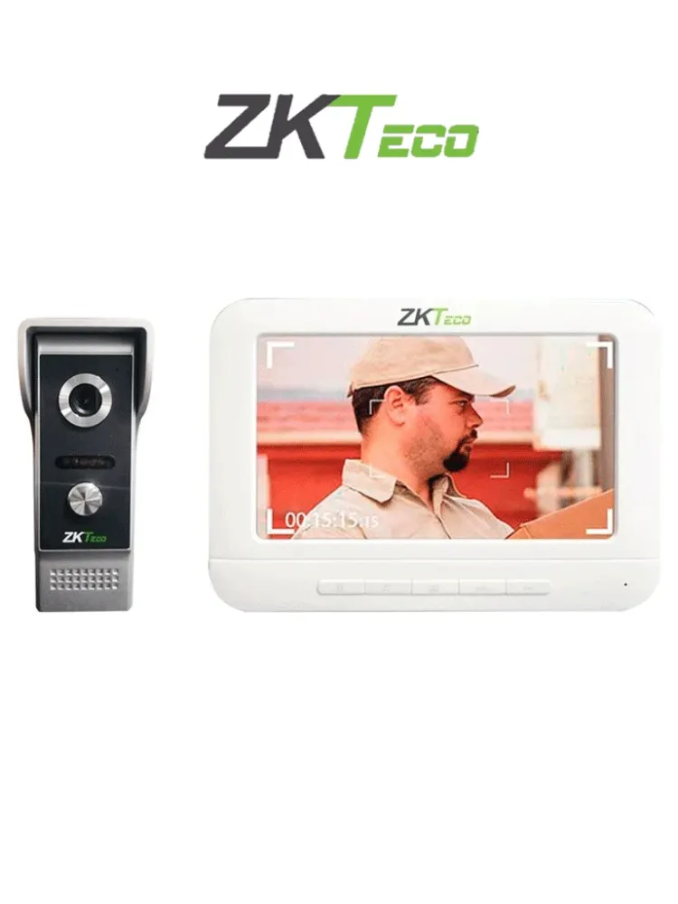 Sonda de Humedad ZKTECO VDP03B3 Kit - Kit de Videoportero Analógico / Monitor de 7 Pulgadas / Frente de Calle con cámara d...