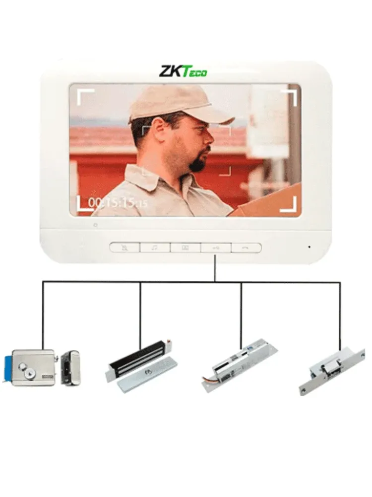 Sonda de Humedad ZKTECO VDP03B3 Kit - Kit de Videoportero Analógico / Monitor de 7 Pulgadas / Frente de Calle con cámara d...