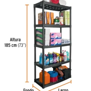 Aspirador para Estanque ESTANTE PLÁSTICO USO RUDO 185X43X91CM (PESO MAX 70 KG) "TRUPER"