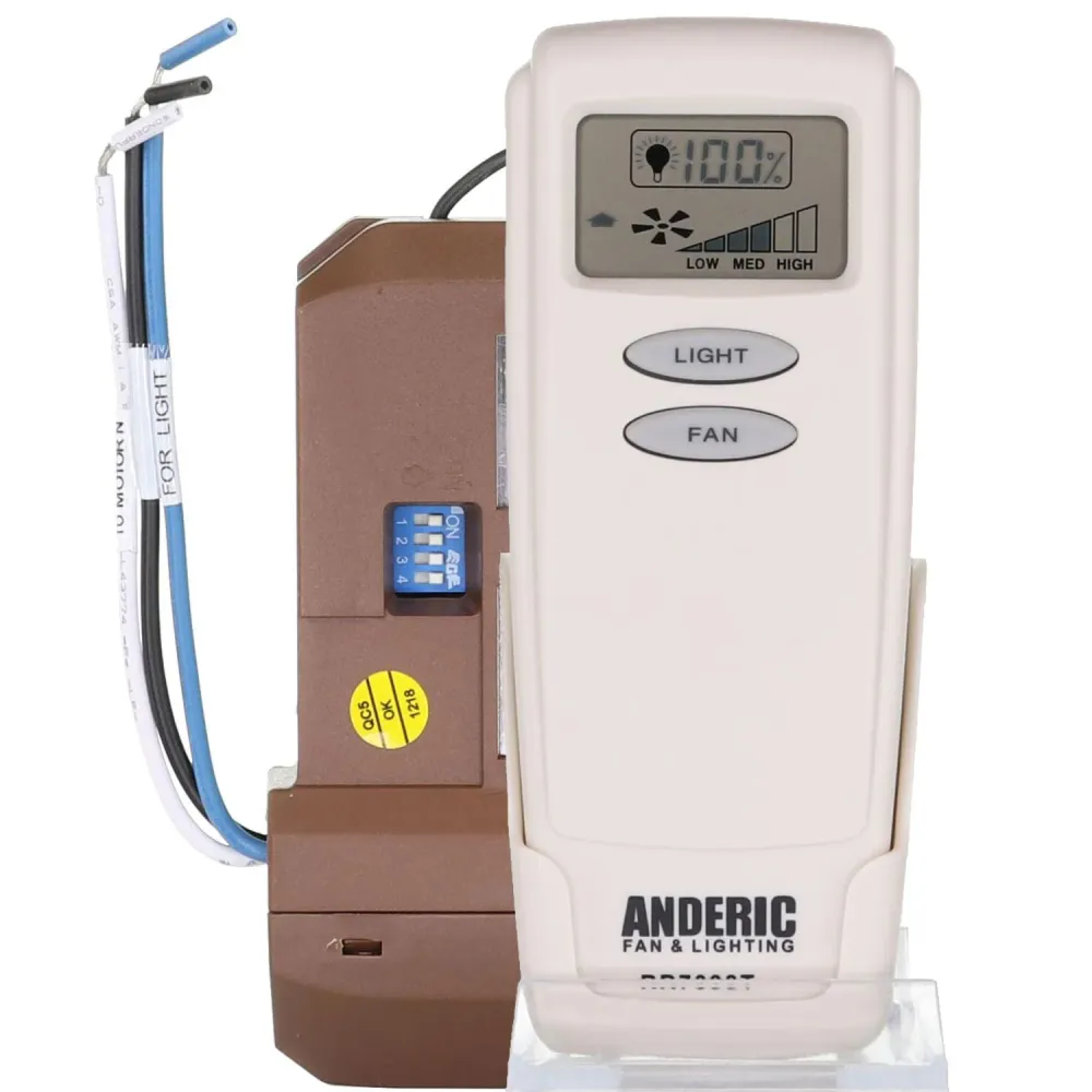 Bomba para Estanque Kit de control remoto de uso general para ventilador de techo Anderic RR7099T-UC7067FCRX-KIT de 3 velo...