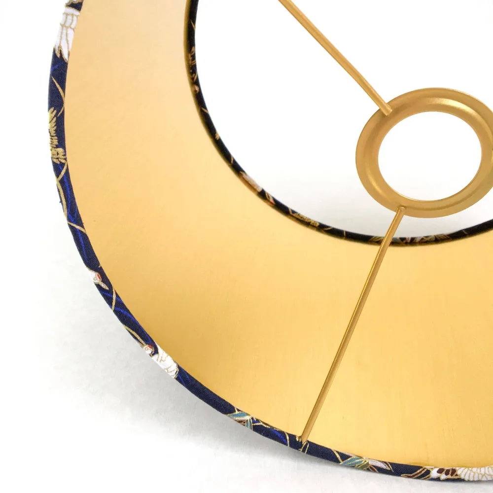 Dannells Kit de dos anillos de 20cm metalicos dorados para tambor de lampara | Kit Completo de Instalación