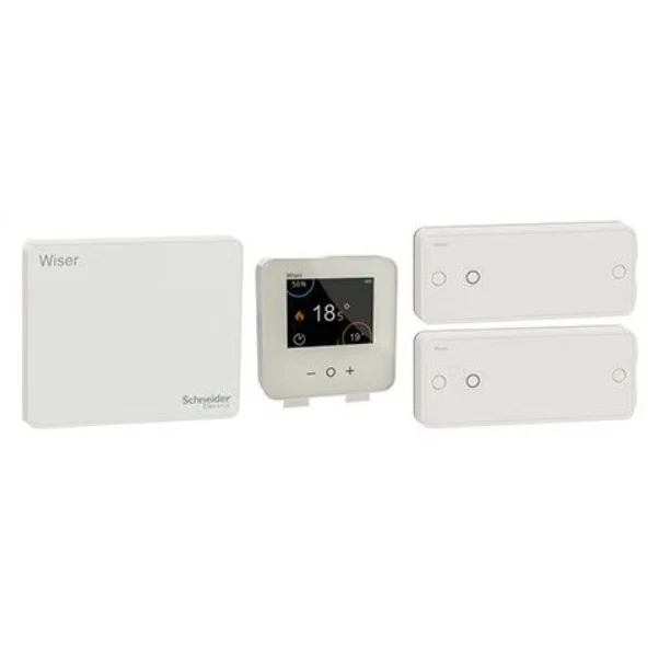 Kit thermostat connecté Wiser pour radiateurs électriques - Schneider CCTFR6905G2 para Estanque de Jardín