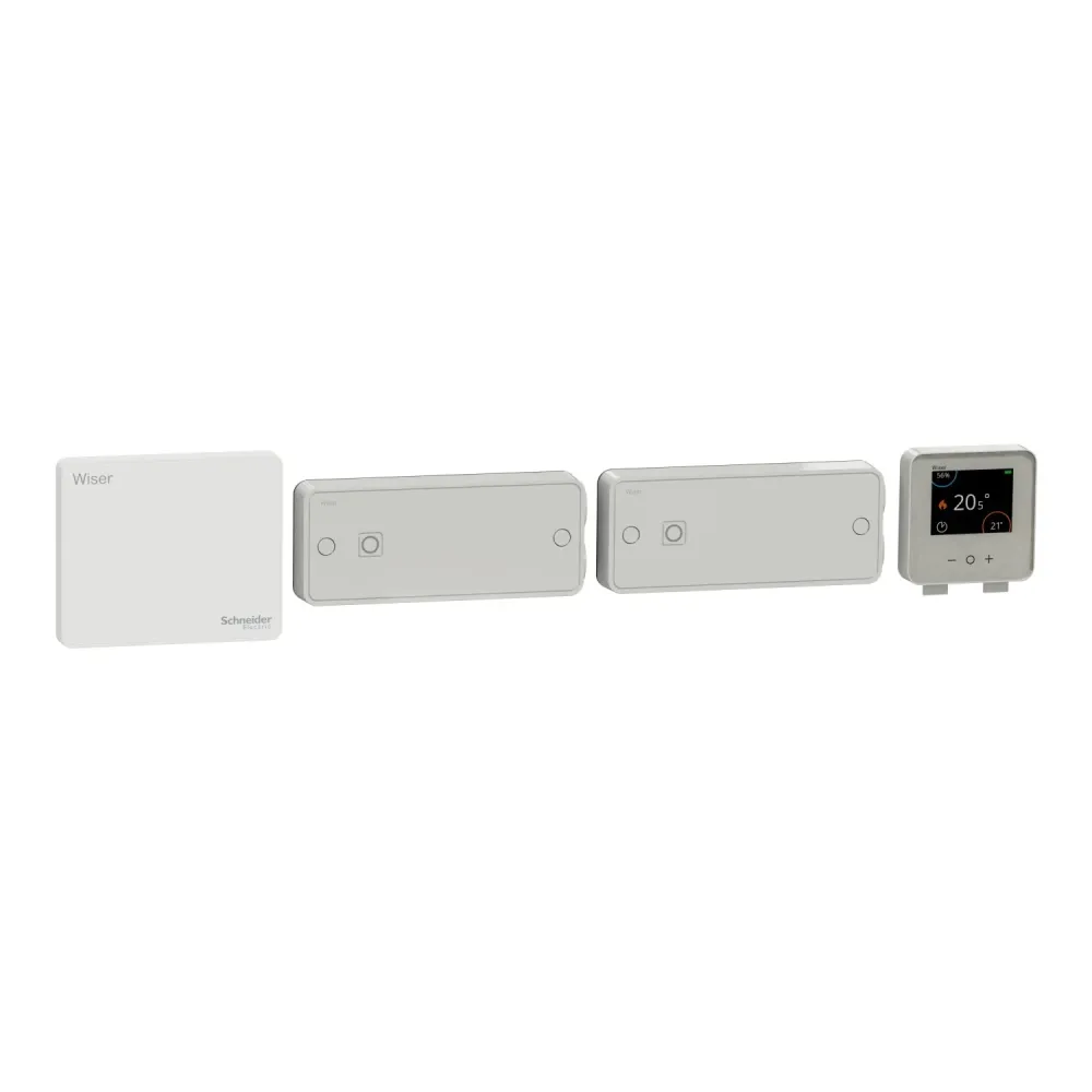 Kit thermostat connecté Wiser pour radiateurs électriques - Schneider CCTFR6905G2 para Estanque de Jardín