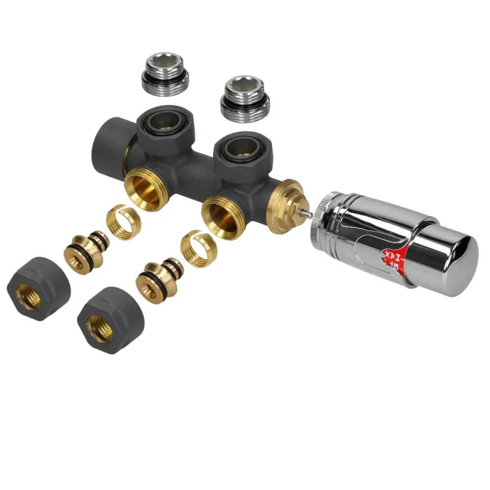 Premium para Estanque Kit de conexión central para radiadores con termostato ecd germany
