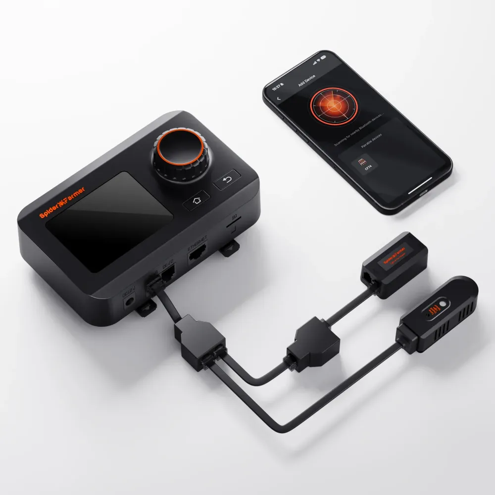Spider Farmer Kit de Control Climático GGS 2025 – Automatiza Temperatura, Humedad, VPD y Programación ví WiFi/Bluetooth pa...
