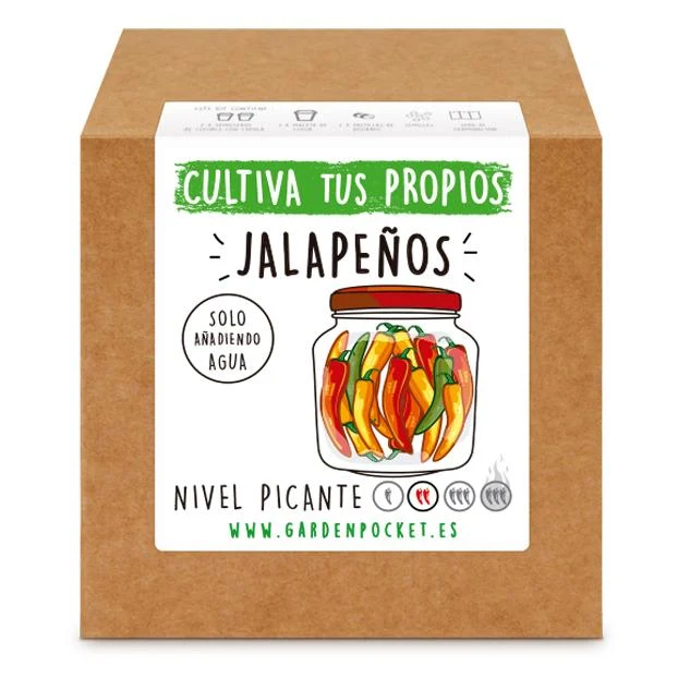 Brotes Pocket para Cultivar "Jalapeños" Garden Pocket en Terracota