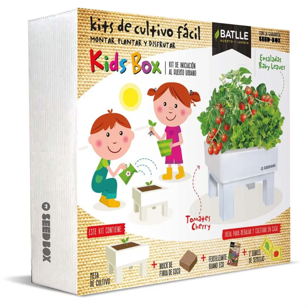Kit de cultivo para niños Seed Box Kids Batlle | Temporizador Programable |