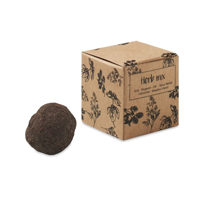 Kit de Cultivo de Semillas de Hierbas Aromáticas en Caja de Cartón para Personalizar Made Europe Exclusivo Eventos y Campa...