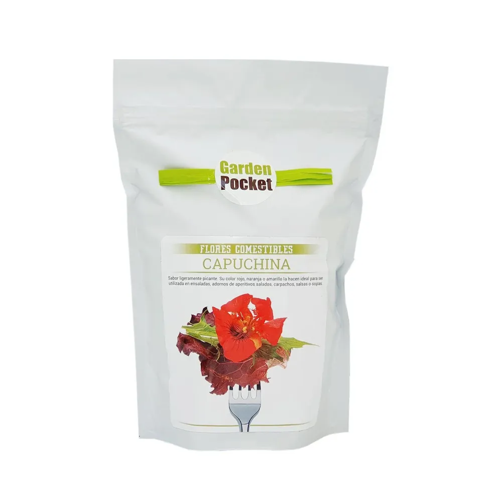 Kit huerto de flores comestibles: Capuchina para Plantas de Sombra