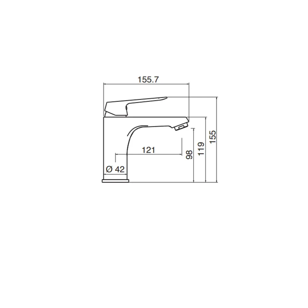 Kit mezcladores lavabo+bidé en latón cromado con desagüe pop-up serie Sky Keller Taps para Plantas de Sombra