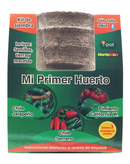 Kit de Siembra de Chiles Ipot en Terracota