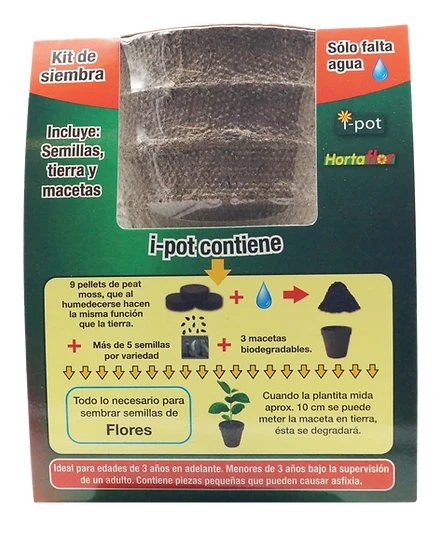Kit de Siembra de Flores Ipot en Terracota