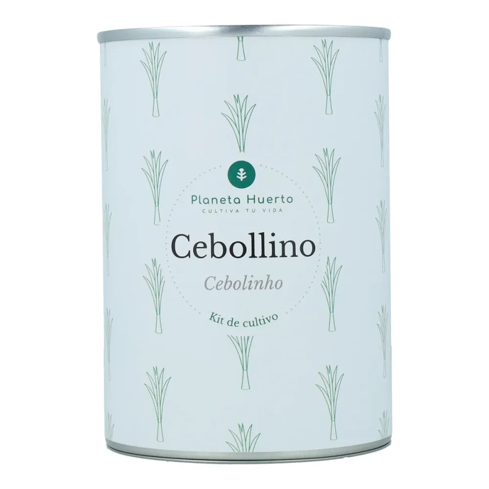 Maceta Autoriego Kit de cultivo aromáticas Cebollino Planeta Huerto