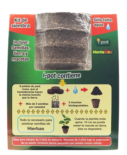 Maceta Autoriego Kit de Siembra de Hierbas Ipot