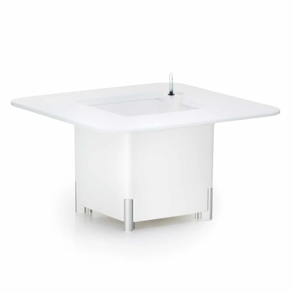 Cesta Colgante con Malla Kit mondum mediterraneo 45cb: jardinera por módulos cuadrada blanca 45h patas