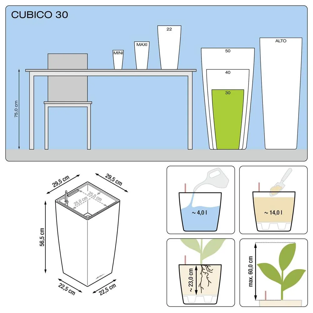 Cubico premium 30 - kit exhaustivo, topo brillante 56 cm